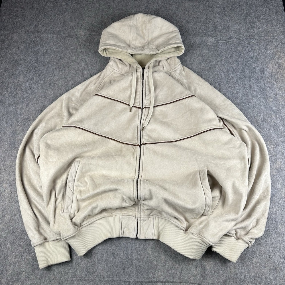 Delf Trading Inc Men Full Zip Hoodie Sz 2XL Skater Hip Hop Heavy Fleece Soft XXL